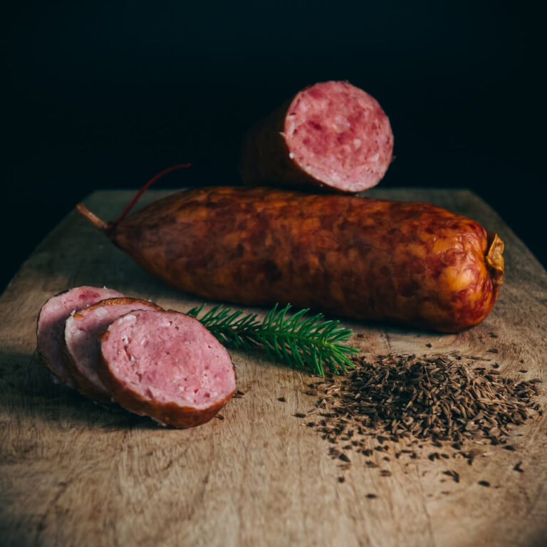 Saucisse fumée au cumin 01